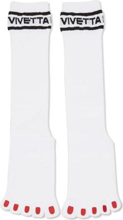 Vivetta Socks - Dames - Sokken - Wit - ONE Size - Katoen - Ondergoed