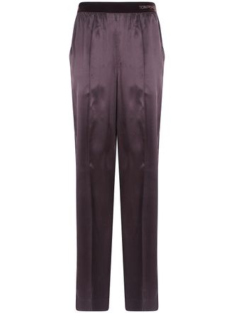 Tom Ford Pants Silk Satin Peach Feel