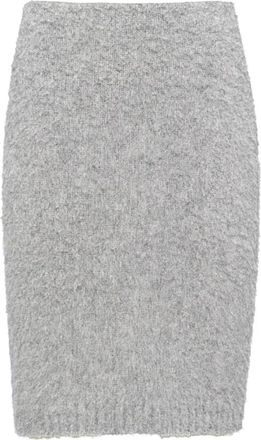 Prada Stijlvolle Rok - Dames - Korte rokken - Grijs - L - Rokken