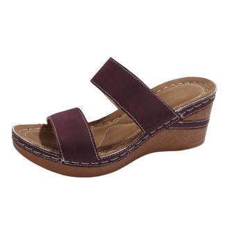 Generic Womens Wedge Sandals Fish Mouth Thick Soled Fashionable Slippers Orthopedic Comfortable Arch Support Platform Sandals Summer Dressy Casual Breathable 