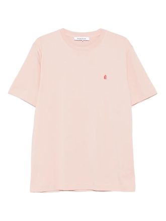 Études Studio É embroidered-logo T-shirt - men - Organic Cotton - M - Pink