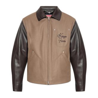 Kenzo Wollen jas - Heren - Zomerjassen - Bruin - S - Wol - Jassen