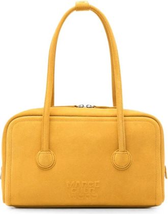Marge Sherwood Tassen, Dames, Geel, ONE Size, Leer, Schoudertas
