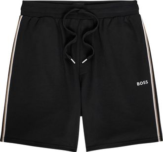 BOSS Boss Iconic Logo-embroidered Cotton Shorts - Black - XL