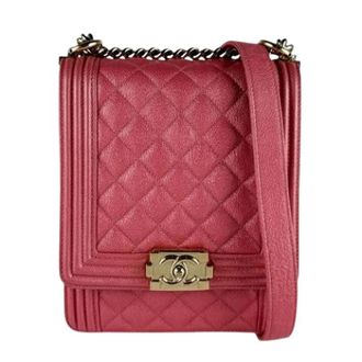 Chanel Pre-owned Vintage Schoudertas - Dames - Pre-owned - Roze - Maat: ONE Size Leer
