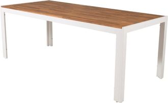 VE DESIGN Gartentisch Bois Akazie/Weiss 205 x 90 cm