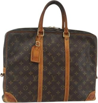 Louis Vuitton Pre-owned Weekend Bags, female, Brown, Size: ONE SIZE Pre-owned Canvas Weekend Bag