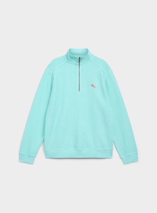 Tommy Bahama Mens Montego zip-neck sweatshirt