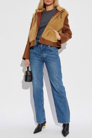 Marni Wool Jacket With Hood, Womens, Brown