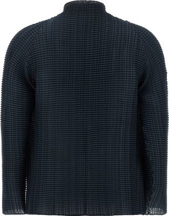 Issey Miyake Wooly Pleats-68 Cardigan - Blue