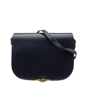 Cartier Pre-owned Shoulder Bags, female, Black, Size: ONE SIZE Pre-owned Sapphire Line Leather Shoulder Bag