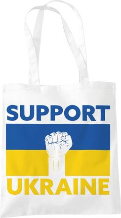 Bang Tidy Clothing Ukraine Canvas Tote Bag for Women, Organic Cotton Shoulder Bag, Reusable Bags for Shopping, Book Bag, Travel Bag - Shopper Bags - Fist - Support Ukrai
