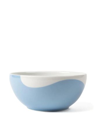Misette colourblock wave cereal bowls (set of four) - unisex - Porcelain - One Size - Neutrals