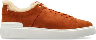 Balmain B-Court Sneakers - Heren - Sneakers - Bruin - 46 EU - Wol - Schoenen