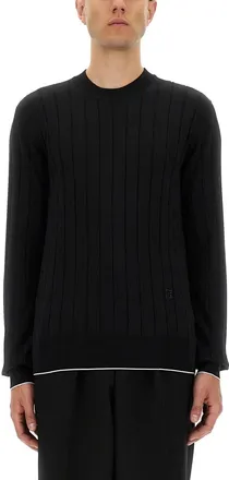 Balmain Silk And Cotton Knit-Uomo