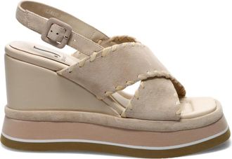 Jeannot Schoenen - Dames - Sleehakken - Beige - 39 EU - Schoenen