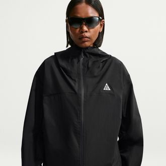Nike Womens Nike ACG Morpho Storm-FIT ADV Rain Jacket in Black | HJ0246-010