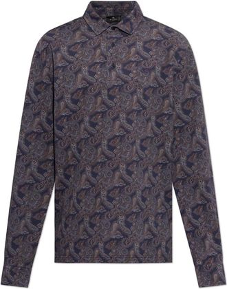 Etro Polo Shirts - Heren - Polos - Blauw - L - Tops