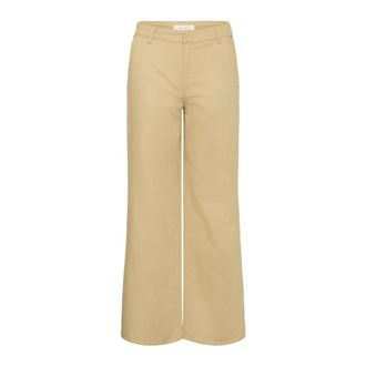 Part Two Dames, Broeken, Beige, Maat: L