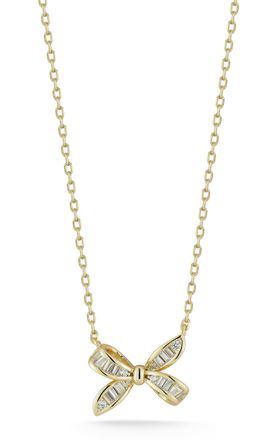 Glaze Jewelry Sterling Silver Bow Knot Necklace