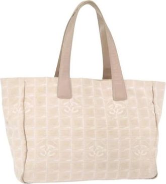Chanel Pre-owned Nylon Tote Bag - Dames - Vintage Shopper - Roze - ONE Size - Nylon - Vintage