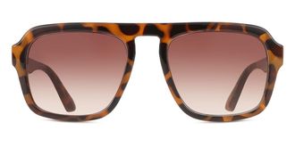 LMNT Sunglasses Square Full Rim Plastic Mens Prescription Sunglasses Brown Size 54 - LMNT