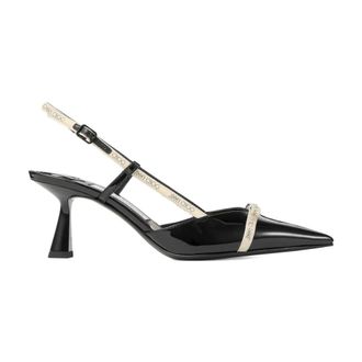 Jimmy Choo London Pumps, female, Black, Size: 7 1/2 US Camila 65 Slingback Pump