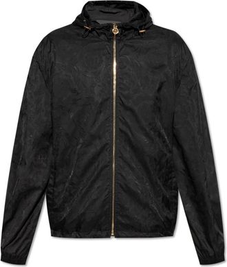 Versace Chaqueta Cortavientos Barocco Jacquard - Jackets - Hombre - Negro - L