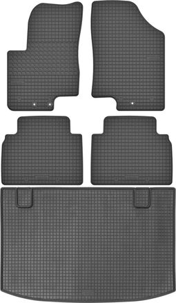 OEM Juego De Alfombrillas De Goma Para Coche Y Alfombrilla Para Maletero Para Hyundai Ix20 Minivan (2010-2019)