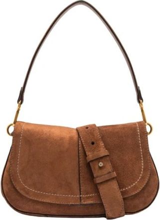 Gianni Chiarini Helena Round - Dames - Schoudertassen - Bruin - ONE Size - Su&egrave;de - Tassen