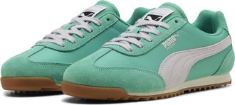 Puma Sneaker PUMA ARIZONA NYLON, Damen, Gr. 37,5, vibrant gr&uuml;n, lavender pop, gum, Textil, mehrfarbig, Schuhe Sneaker, mit Wildleder-Overlays, mit Schn&uuml;rve