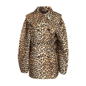 Ganni Duchesse Nylon Short Trench Coat - female - Ganni - Trench Coats - Multicolor - XS - Coats