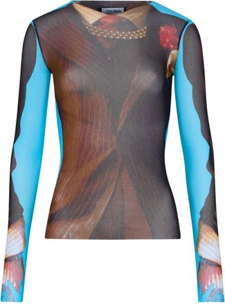 Jean Paul Gaultier Re-edition top met lange mouwen - Bruin