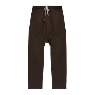 Rick Owens Heren, Broeken, Bruin, Maat: S Katoen