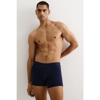 H&M 5-pack Mid Trunks With Lycra in Navy Blue at Nordstrom, Size Xxx-Large