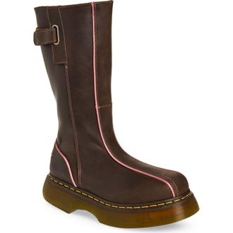 Dr. Martens Buzz Hi Platform Boot in Dark Brown at Nordstrom, Size 11Us