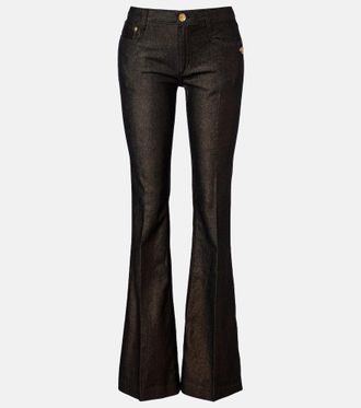 Roberto Cavalli Embellished flared jeans