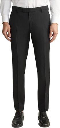 Joop Klassieke zwarte wollen broek - Heren - Nette broeken - Zwart - XL - Wol - Broeken
