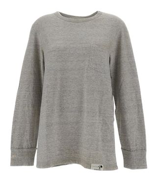 Golden Goose Dark Grey Solid Crew Neck T-Shirt