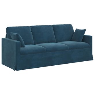 vidaXL Sof&aacute; Azul 198 X 78 X 80 Cm Terciopelo Vidaxl