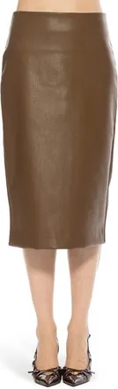 Alexia Admor Auren Faux Leather Pencil Skirt in Camel at Nordstrom, Size 12
