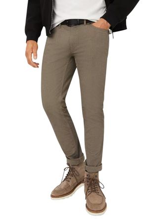 Brax Brax 5-pocket bruin geprint katoen