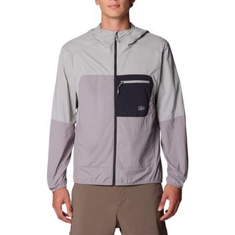 Mountain Hardwear Wind Veil Hooded Jacket in Approaching Storm/Grey at Nordstrom, Size Xx-Large