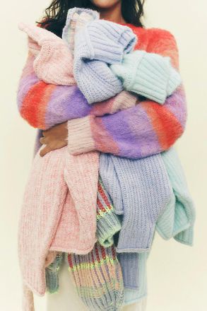 Pilcro The Dawn Mock-Neck Chunky Sweater by Pilcro