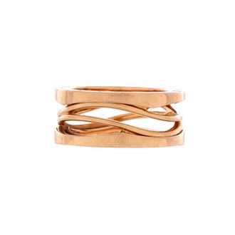 Bulgari B. Zero1 Design Legend Zaha Hadid Three Band Ring 18K Rose Gold