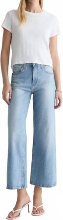 AG - Adriano Goldschmied Saige Wide Leg Crop Jeans In Kings River