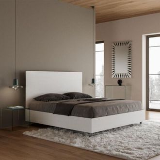 Itamoby Letto matrimoniale contenitore 160x190cm legno bianco design New Egos