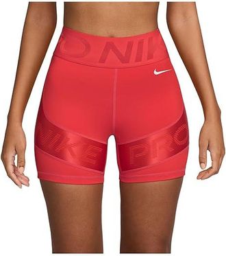 Nike Pro Sculpt Dri-FIT High-Waisted 5 Biker Shorts Womens Shorts Light Crimson/Ember Glow/White : XS (US 0-2) 5, Polyester/Spandex
