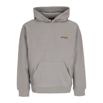 Carhartt Work in Progress Carhartt Wip, Hoodies, male, Gray, Size: XL Hooded American Script Sweatshirt