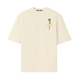 Jacquemus Carrot T-Shirt - Heren - Tops - Beige - Maat: XL Katoen
